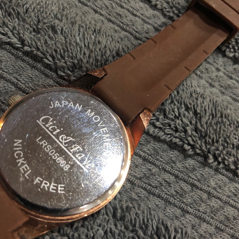 Beautiful Brown Rhinestone watch! - Picture 5 of 8